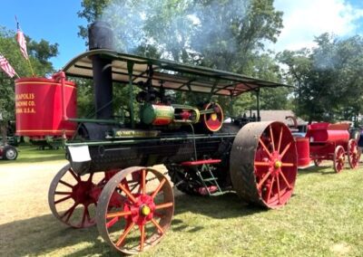 red farming/agriculture machine